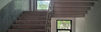 Staircase in an apartment building.